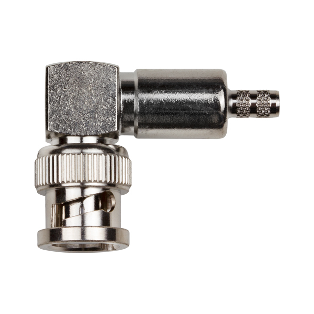 BNC MALE R/A CRIMP; 50 OHMS