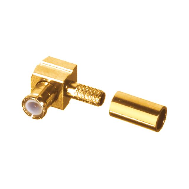 MCX MALE R/A CRIMP; 50 OHMS