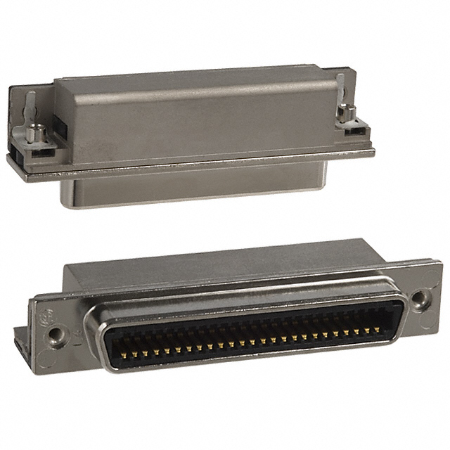 CONN RCPT 50POS R/A SOLDER