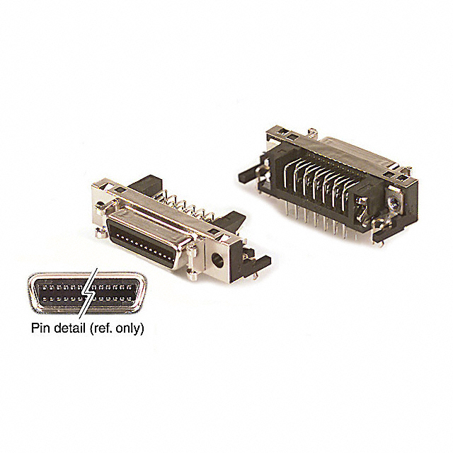 CONN MINI HD RCPT 26P R/A SOLDER