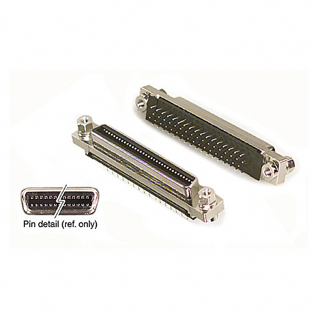 CONN MINI HD RCPT 68P PCB SOLDER