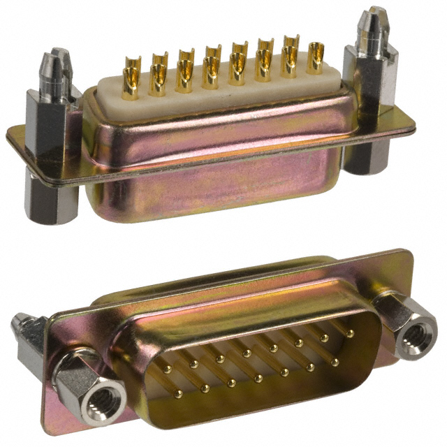 CONN D-SUB PLUG 15POS PNL MNT