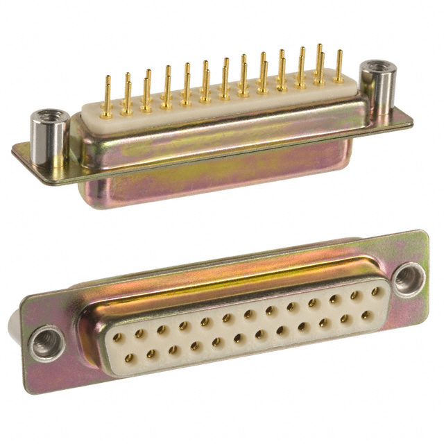 CONN D-SUB RCPT 25P PNL MNT SLDR