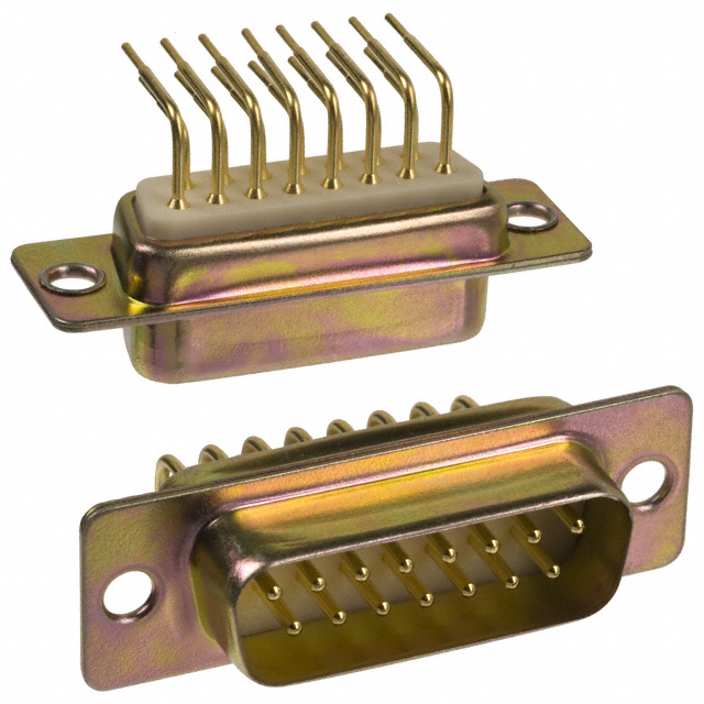 CONN D-SUB PLUG 15POS R/A SOLDER