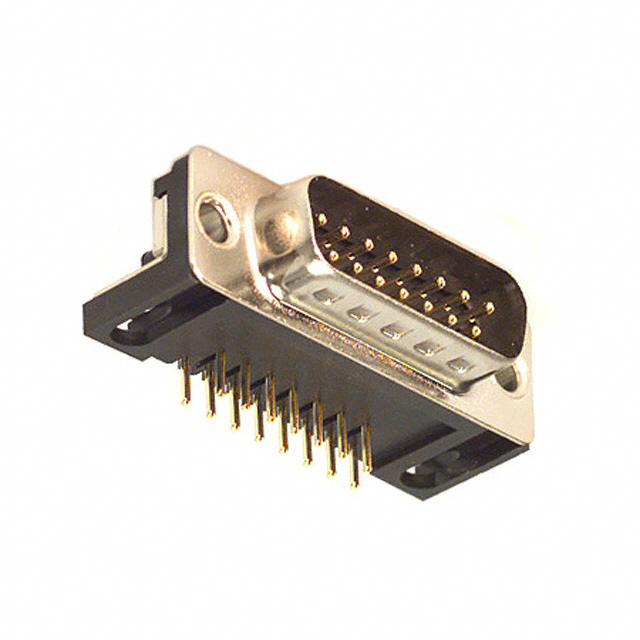 CONN D-SUB PLUG 15POS R/A SOLDER