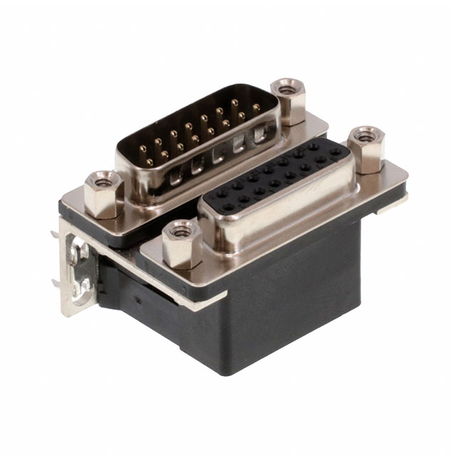 CONN D-SUB PLG/RCPT 15P R/A SLDR