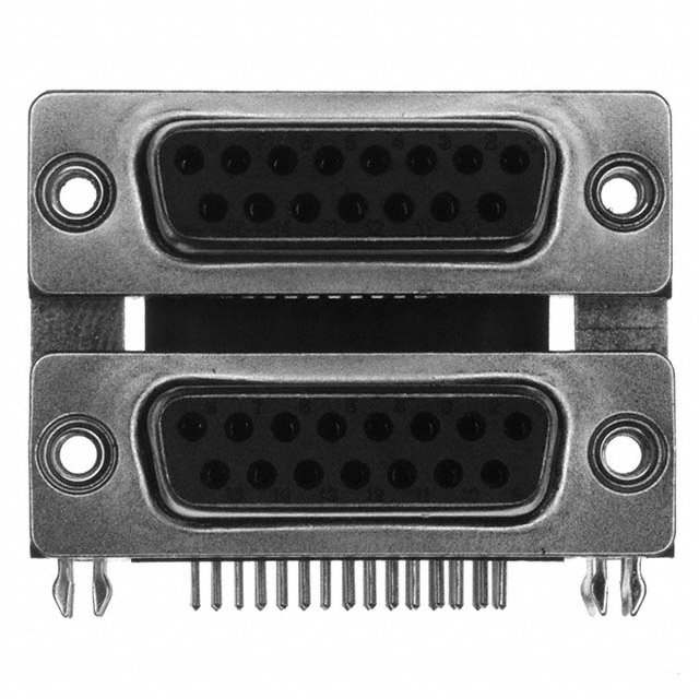 CONN D-SUB RCPT 15POS R/A SLDR