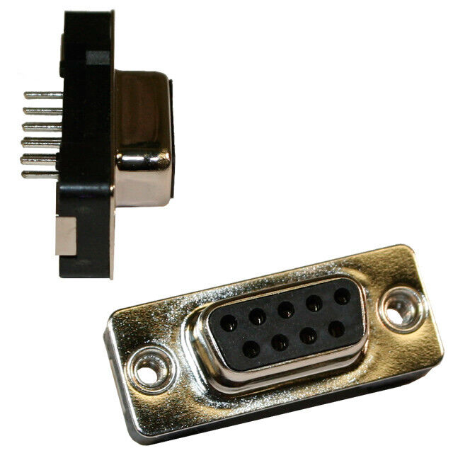 CONN D-SUB PLG 9POS PNL MNT SLDR
