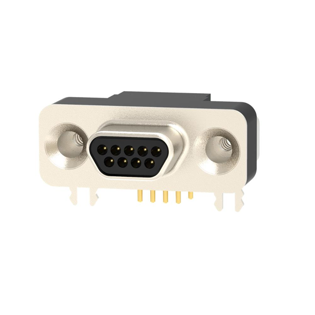 CONN MICRO-D PLUG 9POS R/A SLDR