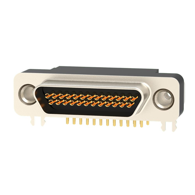 CONN MICRO-D RCPT 25POS R/A SLDR
