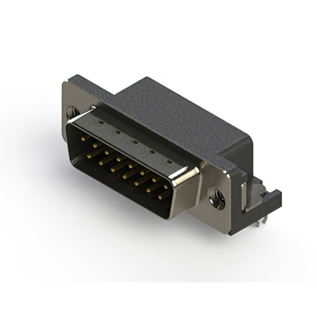 CONN D-SUB PLUG 15POS R/A SOLDER