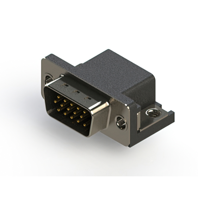 CONN D-SUB HD PLG 15POS R/A SLDR