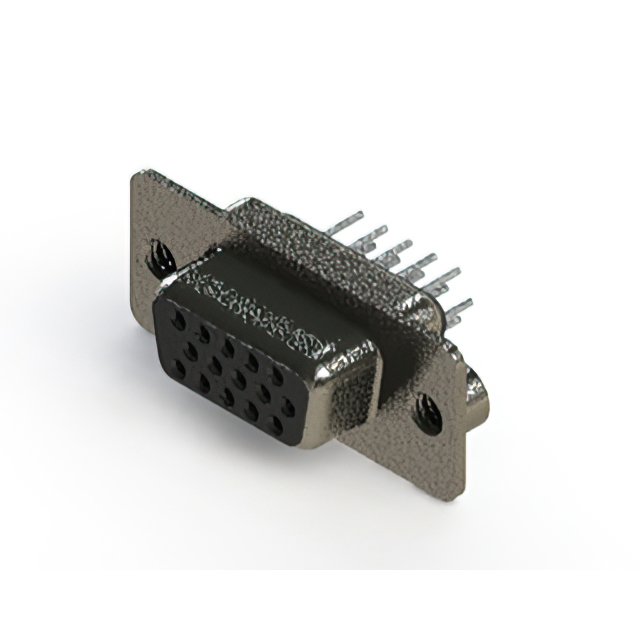 CONN D-SUB HD RCPT 15P VERT SLDR