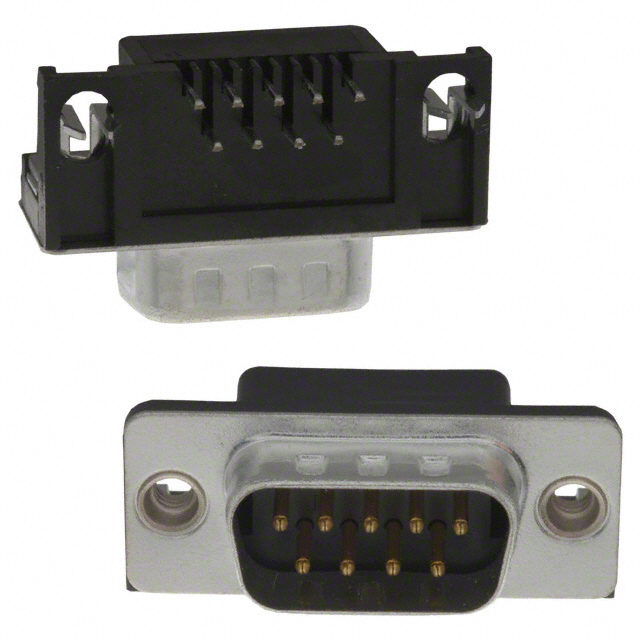 CONN D-SUB PLUG 9POS R/A SOLDER