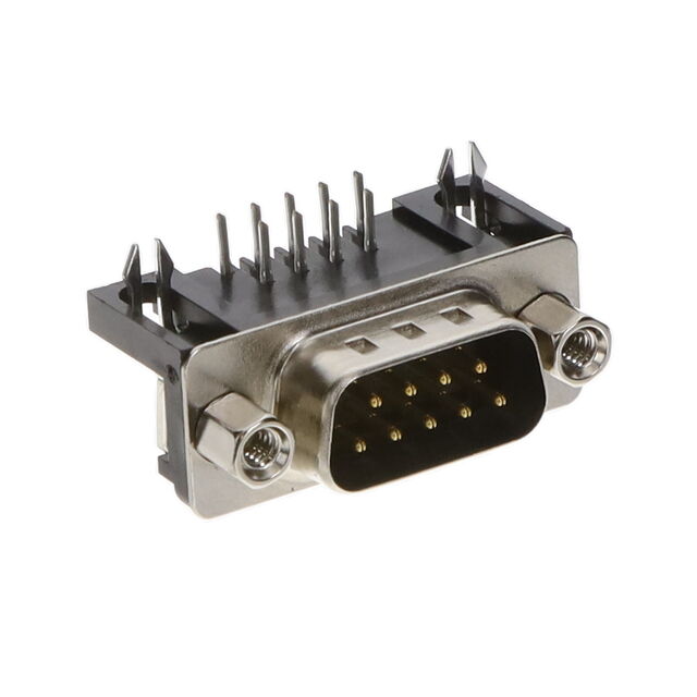 CONN D-SUB PLUG 9POS R/A SOLDER