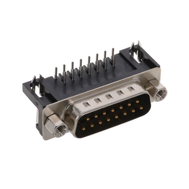 CONN D-SUB PLUG 15POS R/A SOLDER