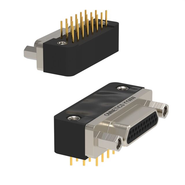 CONN MICRO-D PLUG 21POS R/A SLDR