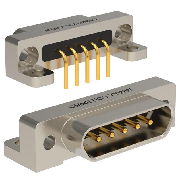CONN MICRO-D RCPT 5POS R/A SLDR