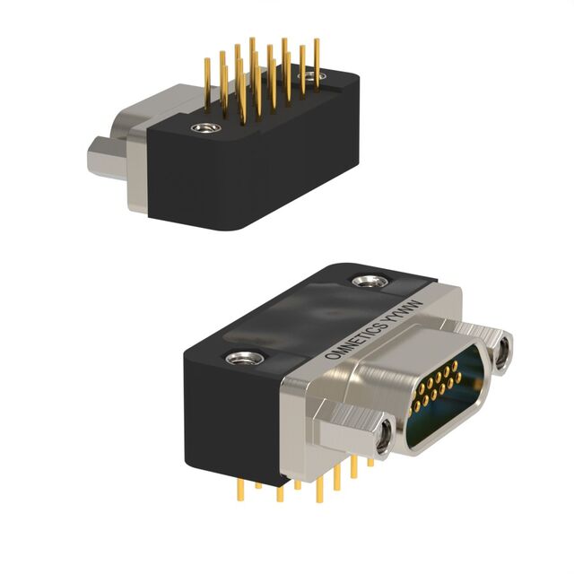 CONN MICRO-D RCPT 15POS R/A SLDR