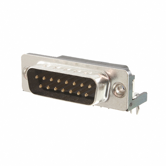 CONN D-SUB PLUG 15POS R/A SOLDER