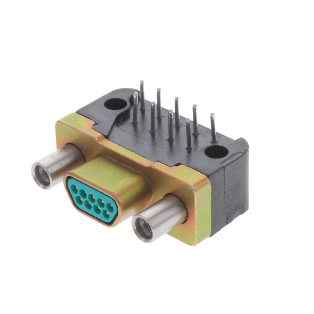 CONN MICRO-D PLUG 9POS VERT SLDR