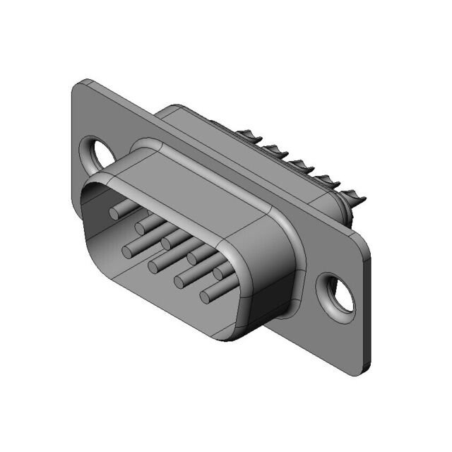 CONN D-SUB PLUG 9POS PNL MNT