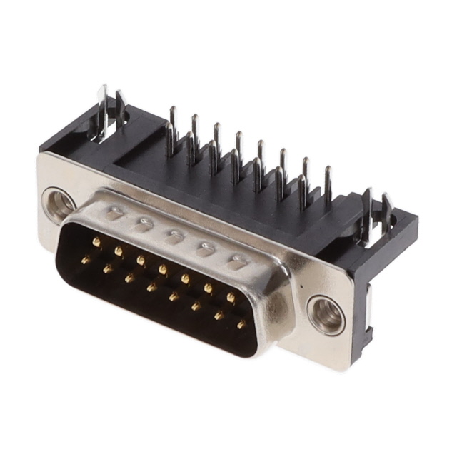 CONN D-SUB PLUG 15POS R/A SOLDER