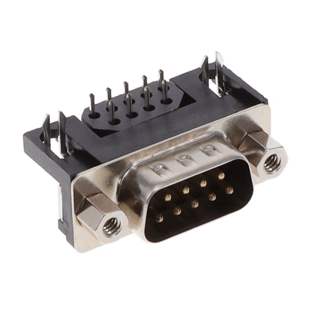 CONN D-SUB PLUG 9POS R/A SOLDER