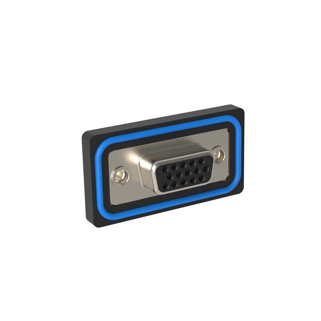 CONN D-SUB HD RCPT 15P R/A SLDR