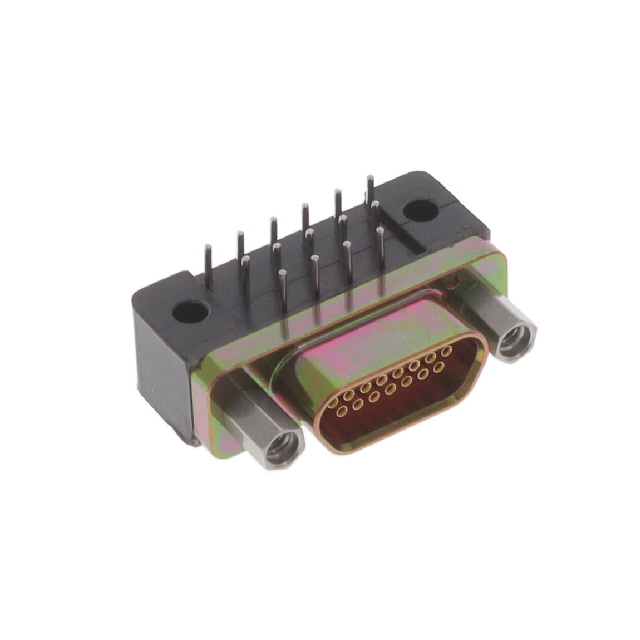 CONN MICRO-D RCPT 15POS R/A SLDR