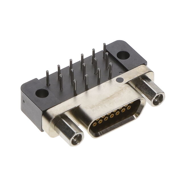 CONN MICRO-D RCPT 15POS R/A SLDR