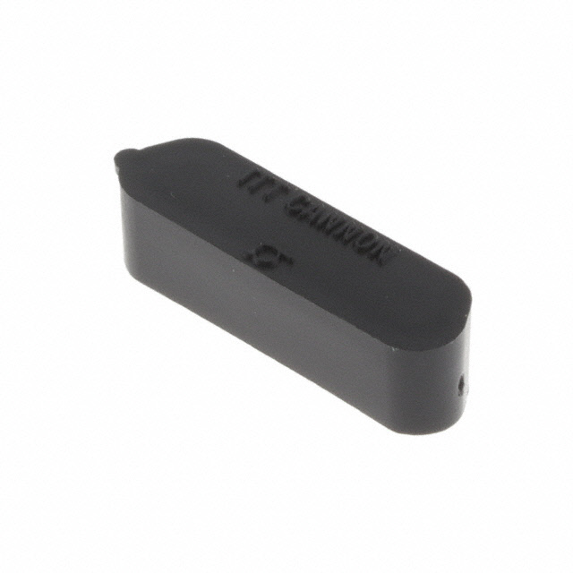 DUST CAP 25POS BLACK CONDUCTIVE