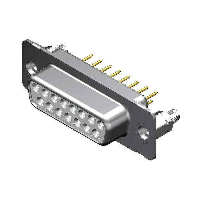 CONN D-SUB RCPT 15POS VERT SLDR