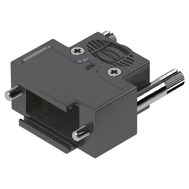 D-SUB 9PIN PLASTIC HOOD, TOP ENT