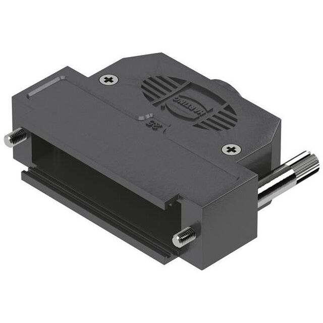 D-SUB 25PIN PLASTIC HOOD, TOP EN