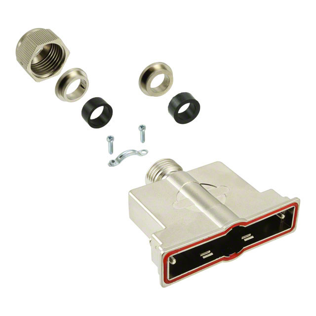 CONN BACKSHELL 37POS 180DEG SHLD
