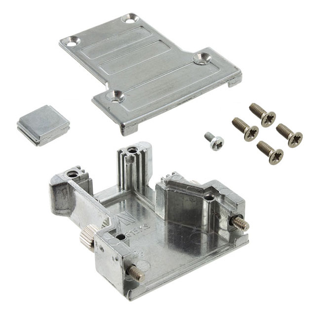 CONN BACKSHELL 15P 90/180DEG SHD
