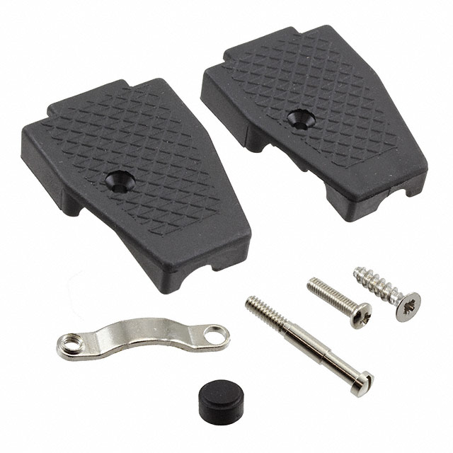 CONN BACKSHELL 9P 45/180DEG BLK