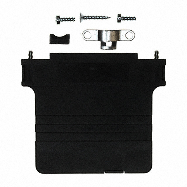 CONN BACKSHELL 50POS 90DEG BLACK