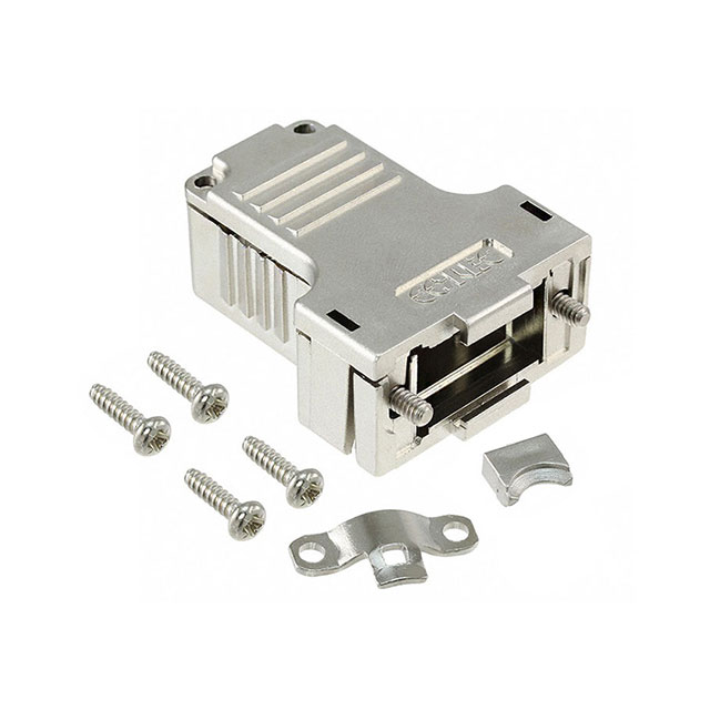 CONN BACKSHELL 9POS 180DEG SHLD