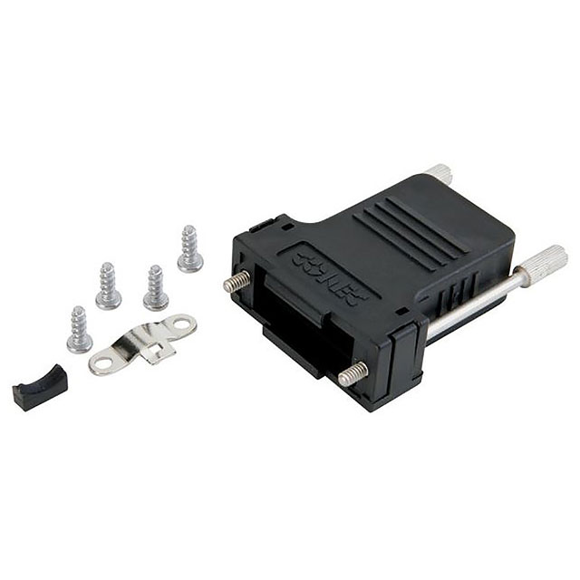 CONN BACKSHELL 50POS 180DEG SHLD