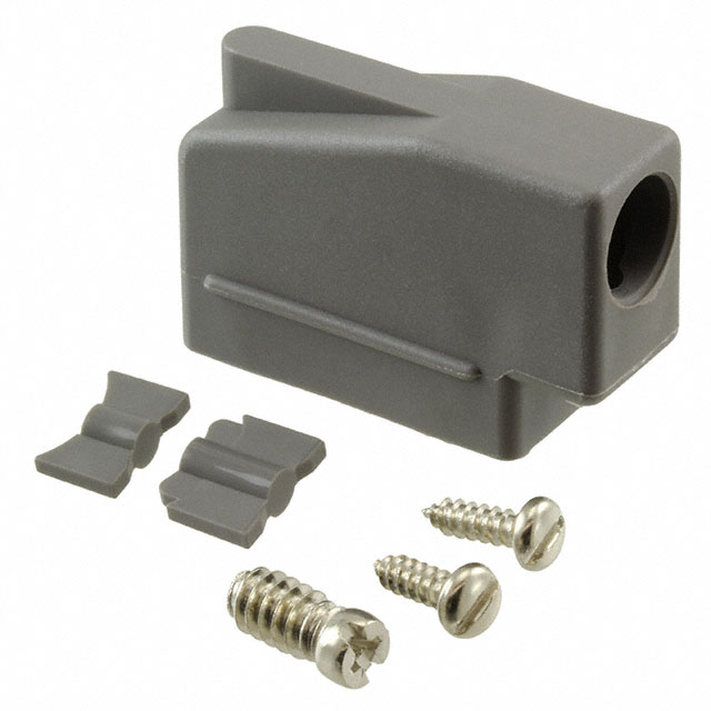CONN BACKSHELL 9POS 90DEG GRAY
