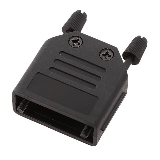CONN BACKSHELL 9POS 180DEG BLK