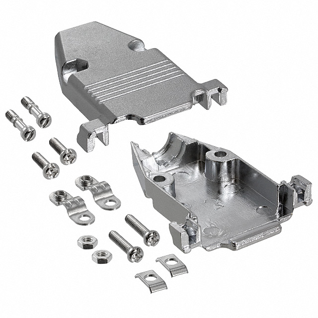 CONN BACKSHELL 15POS 180DEG SHLD