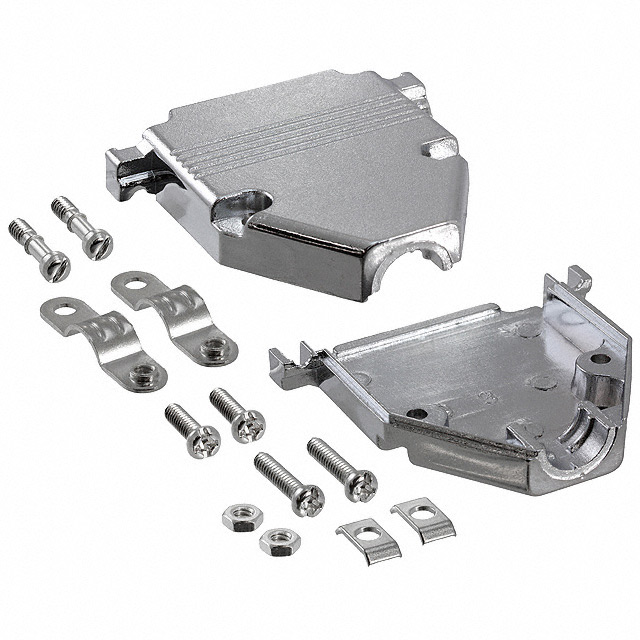 CONN BACKSHELL 25POS 180DEG SHLD