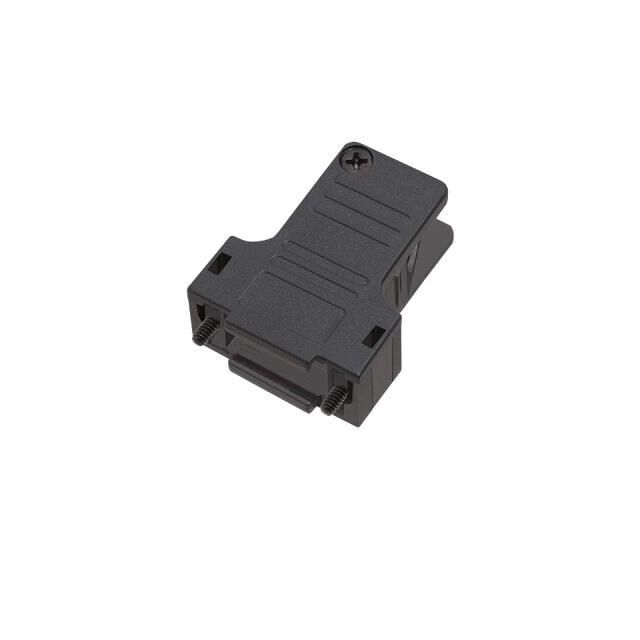 CONN BACKSHELL 15POS 65DEG BLK