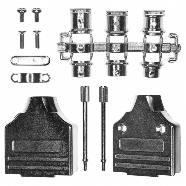 CONN BACKSHELL 15POS 180DEG SHLD