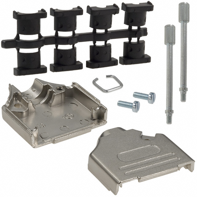 CONN BACKSHELL 15POS 180DEG SHLD