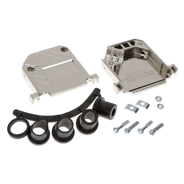 25P METPLAS D-SUB HOOD NI 45