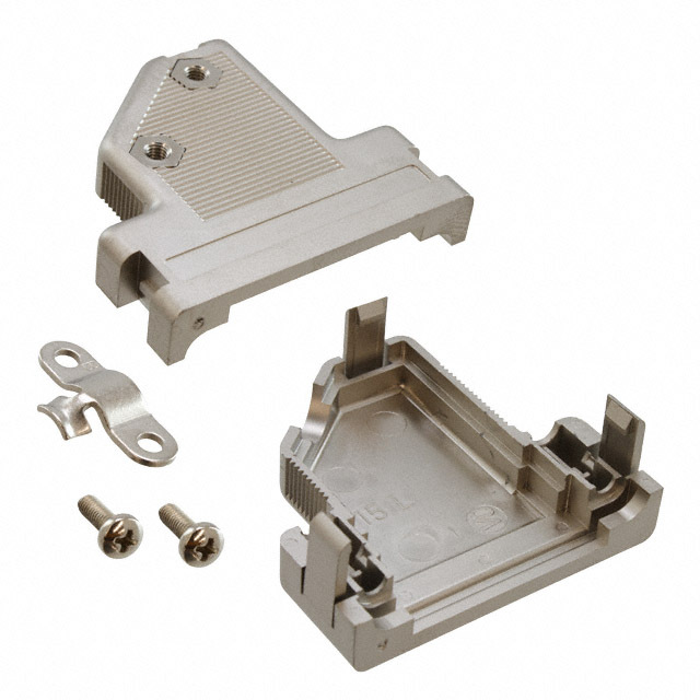 CONN BACKSHELL 15POS 50DEG SHLD